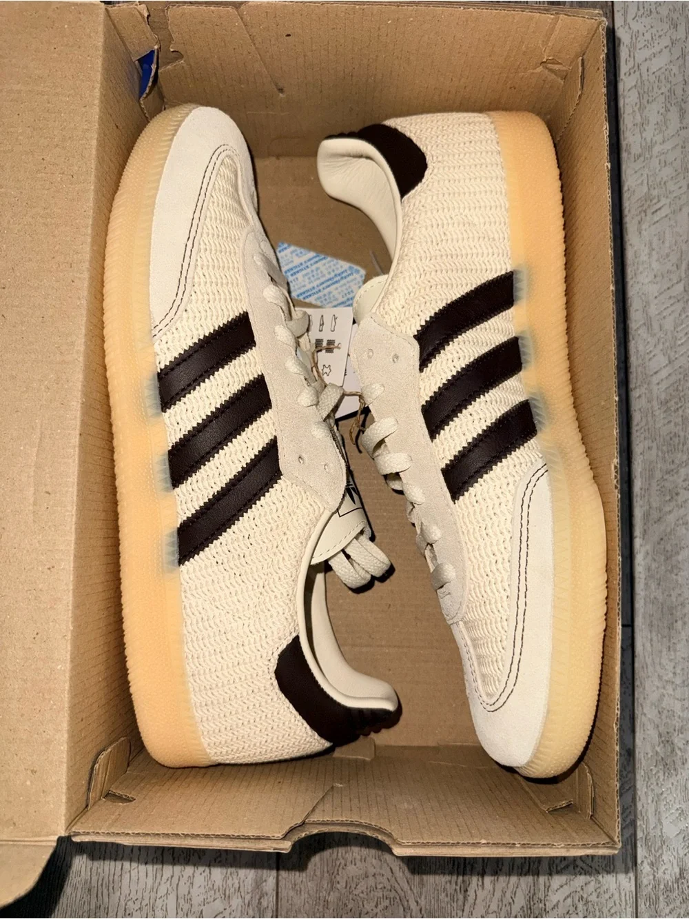 adidas Samba OG Knit Cream Brown Men’s 10.5 NWT